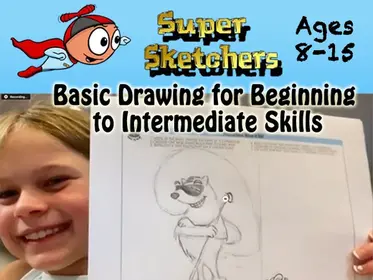 Super Sketchers Draw Club (Online Basic Drawing Class)