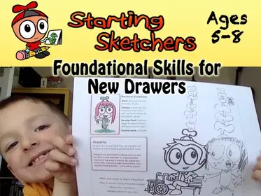 Starting Sketchers Draw Club (Online Young Learners Drawing Class)