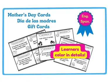 Mother's Day Cards | Tarjetas de Día de las Madres in English and Spanish