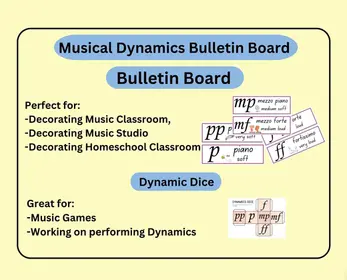 Musical Dynamics Bulletin Board Set