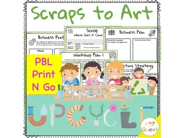 Project Based Learning (PBL) - Scraps to Art - Environment, Entrepreneur, Art