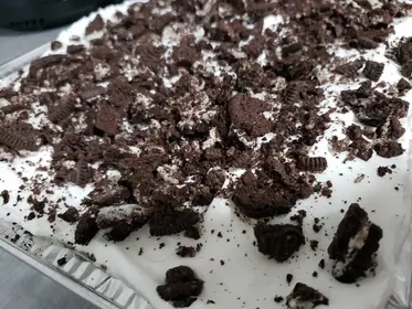 Learn to Make Oreo Poke Cake