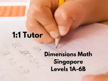 1:1 Private Math Tutoring Dimensions Singapore Math Levels 1A-6B