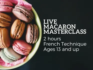 French Macaron Magic: Live Class for Teens With Real Born Baker Chef Instructors