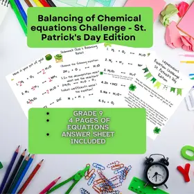 Balancing of Chemical Equations - St. Patrick's Day Edition