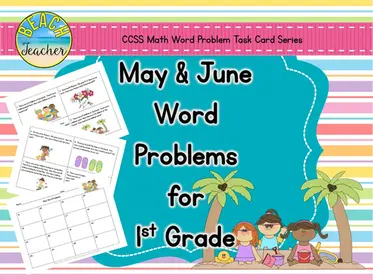 Summer Addition and Subtraction Word Problems for 1st Grade