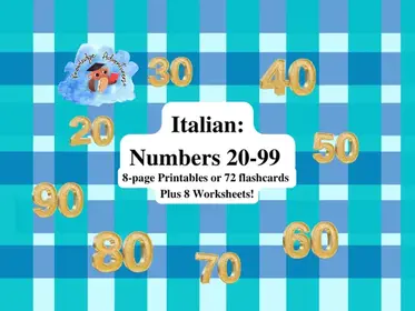 How to Count in Italian: Numbers 20-99