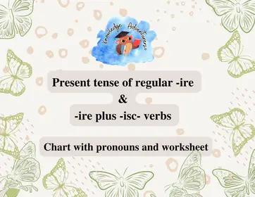 Italian Verb Tense: Present Indicative -ire & -isc- Conjugating