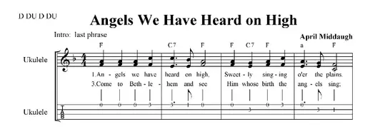 Angels We Have Heard on High 2 part Christmas Sheet Music