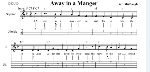 Away in a Manger Medley, Christmas Sheet Music