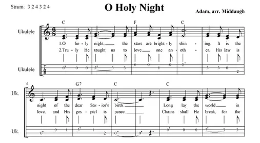 O Holy Night, Christmas Sheet Music