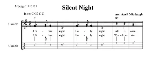 Silent Night, 2-Part Christmas Sheet Music (Key of C)