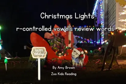 Christmas Lights: r-controlled vowels review words eBook