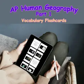 AP Human Geography Vocabulary Flashcards (Semester 1)