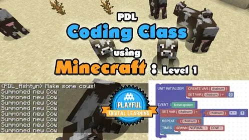 PDL Coding Class with Minecraft: Level 1 (Only Java Edition)