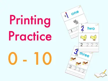 Number Sense/Math: Printing Practice/Number Formation - 0-10