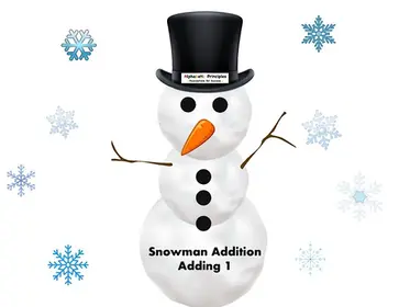 Snowman Math - Addition +1 • Math Number Sense