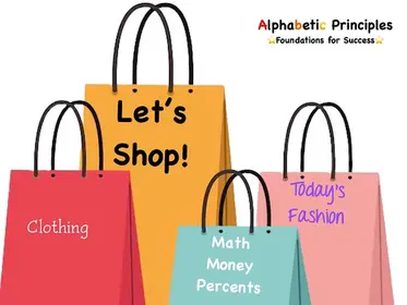 Let’s Go Shopping! Math -  Money and Percentages