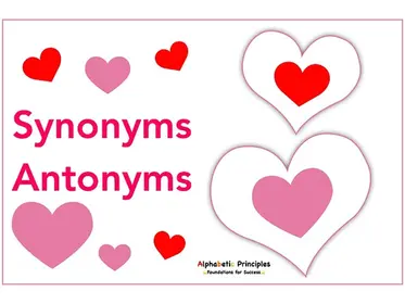 Synonym and Antonym Hearts