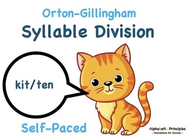 Coupon Available! Self-Paced Syllable Division Spelling - Orton-Gillingham