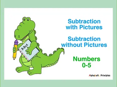 Subtraction With Pictures and Subtraction Without Pictures