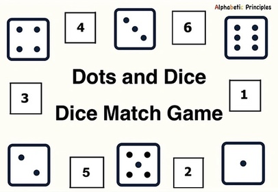 Dots and Numbers Dice Match Game