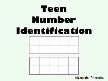 Teen Number Identification - Math Number Sense