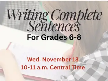 Writing Complete Sentences