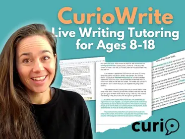 CurioWrite: Live Writing Tutoring for Ages 8-18