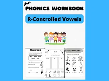 R-Controlled Vowels Phonics Spelling Workbook Worksheets!