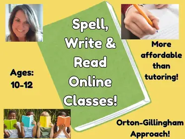 Orton-Gillingham Spelling, Writing and Reading Class! (Dyslexia Friendly) (+ Worksheets) OLDER LEARNERS (Ages 10-12 )