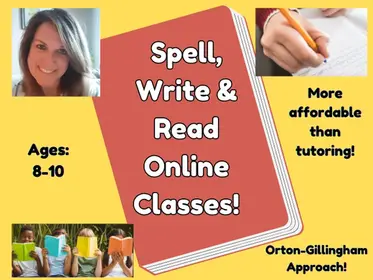 Orton-Gillingham Spelling, Writing and Reading Class! (Dyslexia Friendly) (+ Worksheets) (Ages 8-10)