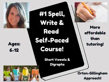 #1 Spell, Write & Read (Orton-Gillingham) - SHORT VOWELS & DIGRAPHS! (Dyslexia Friendly)