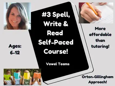 #3 Spell, Write and Read (Orton-Gillingham) - VOWEL TEAMS! (Dyslexia Friendly)