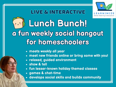 Lunch Bunch: A Weekly Social Hangout for Homeschoolers