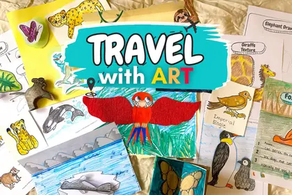 Travel Art Membership - Art Lessons for Kids