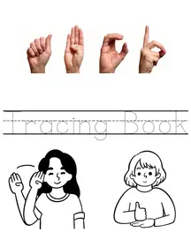 ASL ABC Alphabet Tracing Book