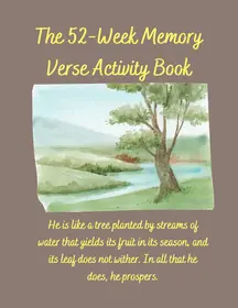 52-Week Memory Verse Activity Book