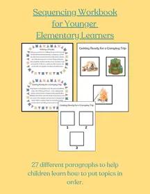 Sequencing Paragraphs Workbook for Younger Elementary Children