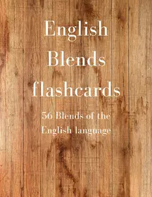 56 English Blends Flashcard Set: Wooden Version