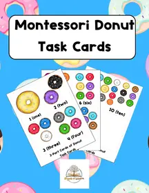 Montessori Donut Task Cards!