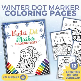 Winter Dot Marker Worksheets