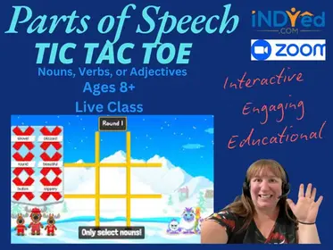 Parts of Speech Tic Tac Toe by Tiny Blossoms Mrs. Shondra