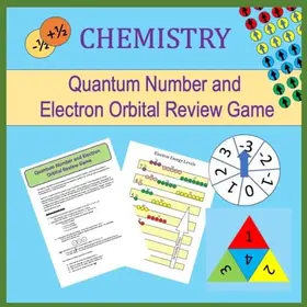 Chemistry Quantum Number and Electron Configuration Review Game