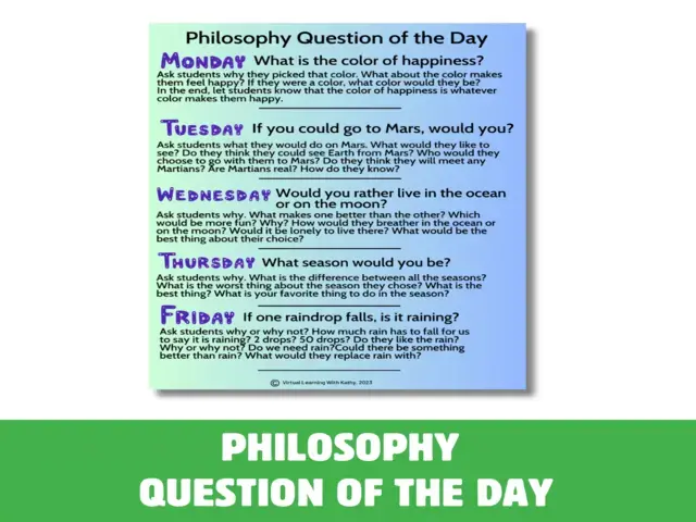 Philosophy Question Of The Day